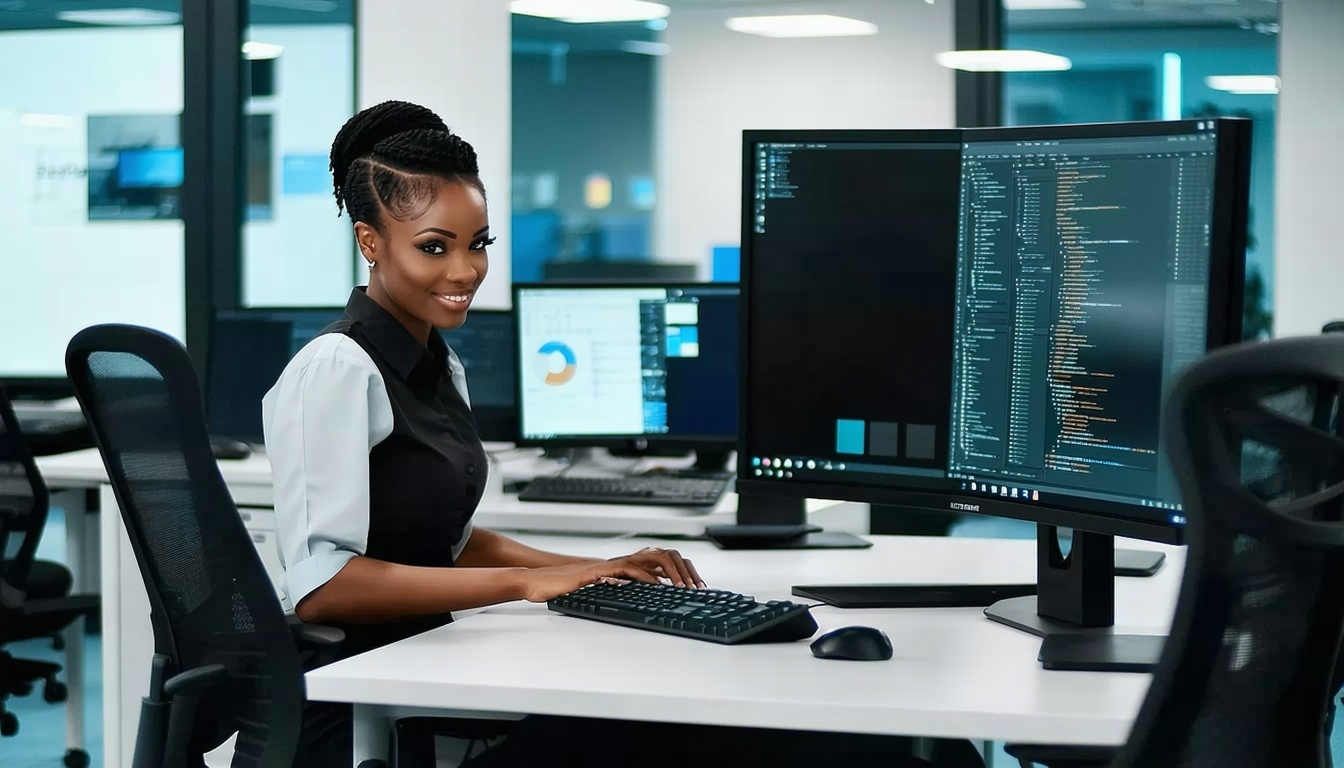 Expert IT support team assisting a business